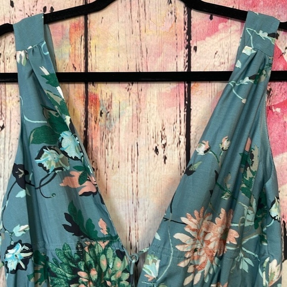 H&M Teal Floral Maxi XS NWT - Picture 3 of 6